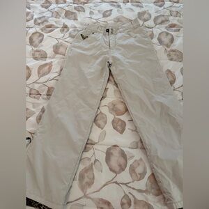 Vintage Roxy Beige/Tan Women's Sz S Cheetah Print Lined Ski Snowboard Pants